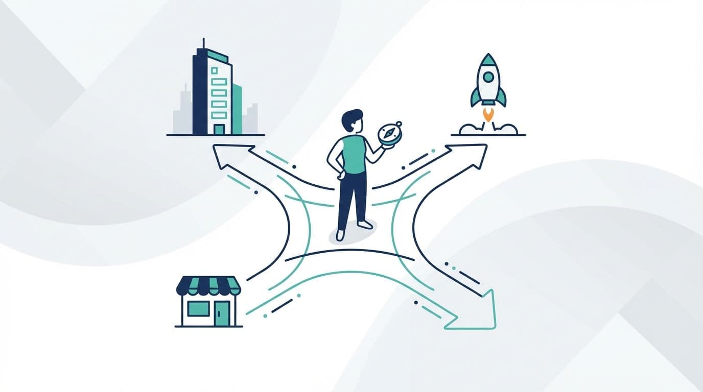Fractional CTO providing strategic direction across multiple organizations — startup, small business, and enterprise